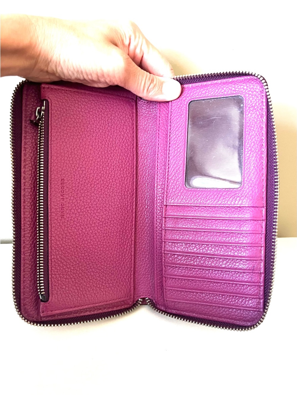 Marc Jacob’s Recruit Fuscia Continental Zip Around Wallet - Picture 9 of 15